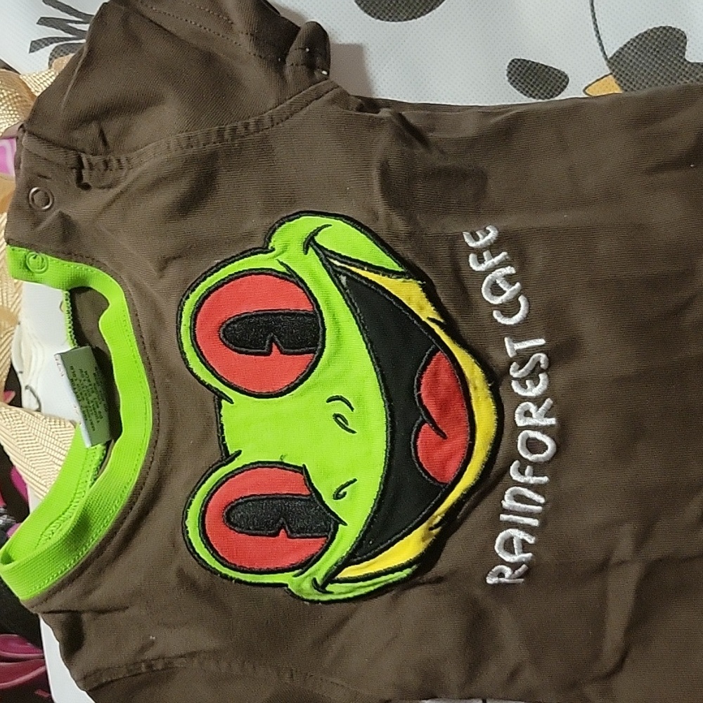 Short sleeve T-shirt Rainforest Cafe Frog 12 months